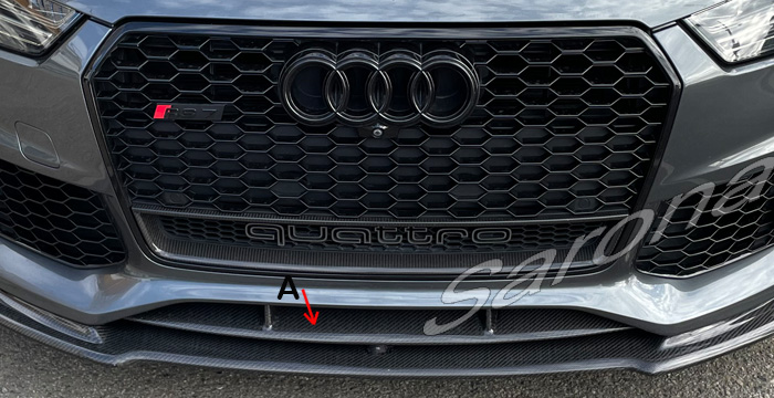 Custom Audi A7  Sedan Front Lip/Splitter (2013 - 2017) - $690.00 (Part #AD-009-FA)